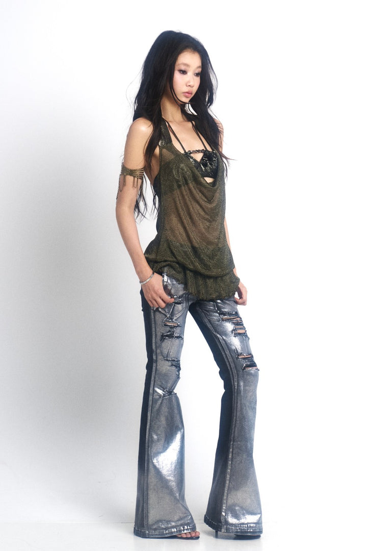 Chainlink Glimmer Halter Set