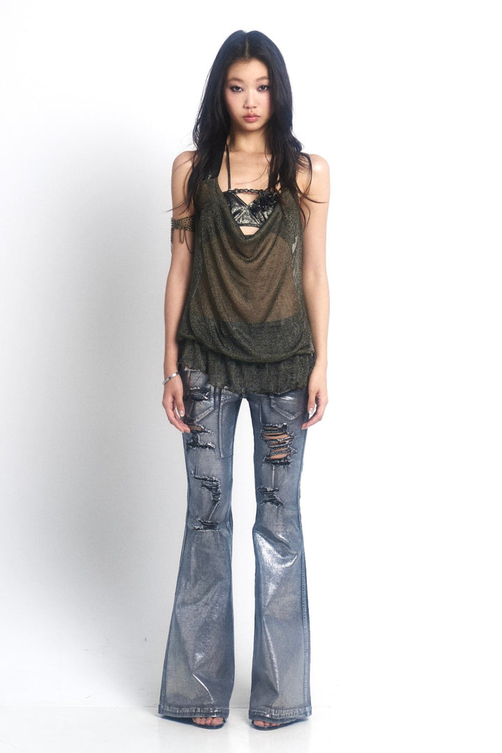 Chainlink Glimmer Halter Set