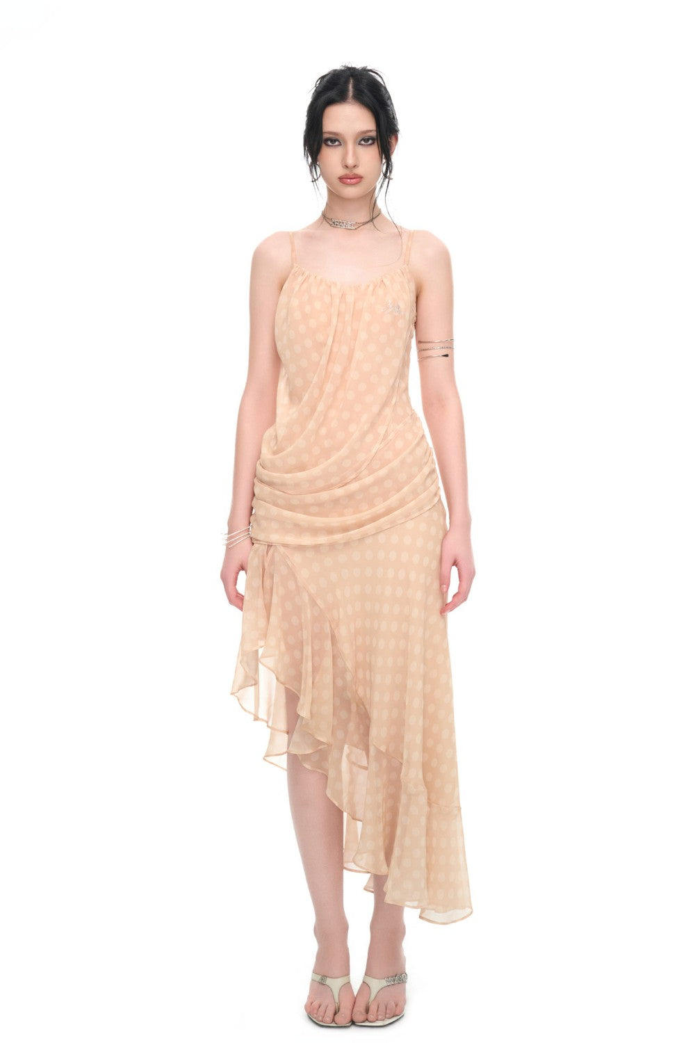 Valencia Flowy Polka Dress Pixie Rebels Valencia Flowy Polka Dress Pixie Rebels