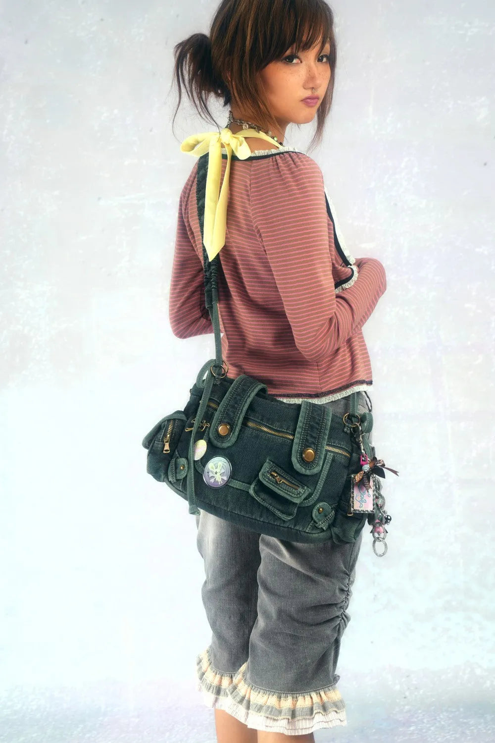 Striped Button Cardigan