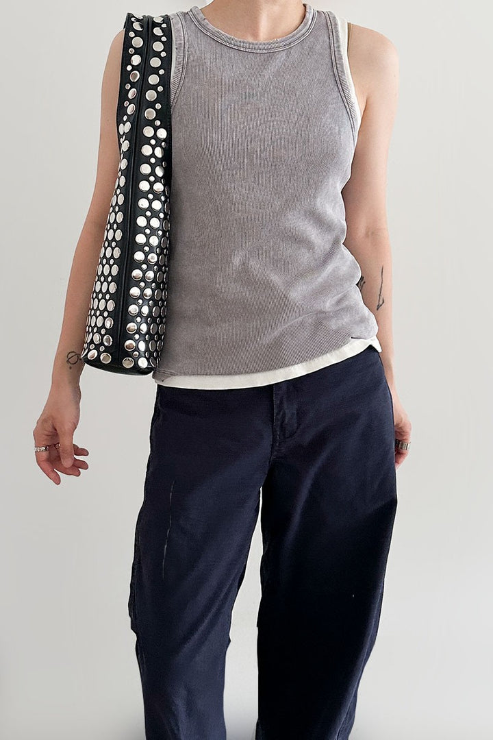 Black Lira Studded Bag