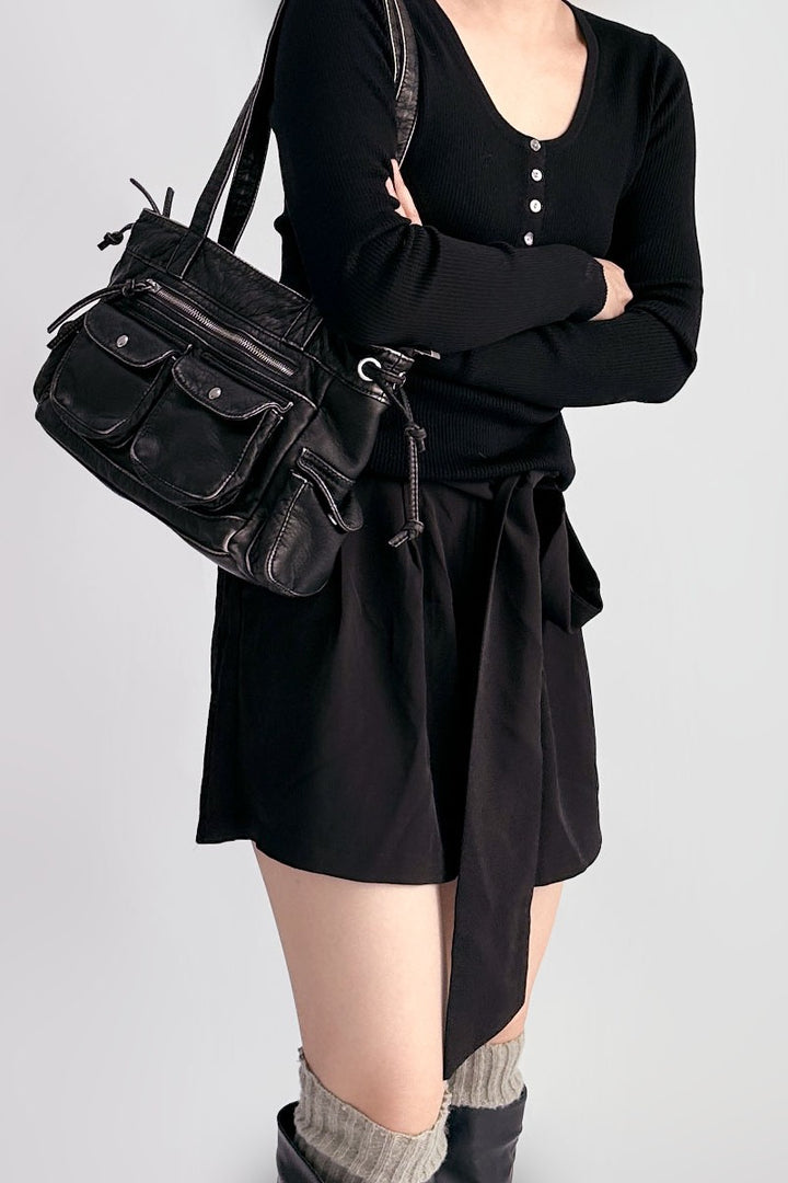 Aria Drawstring Shoulder Bag