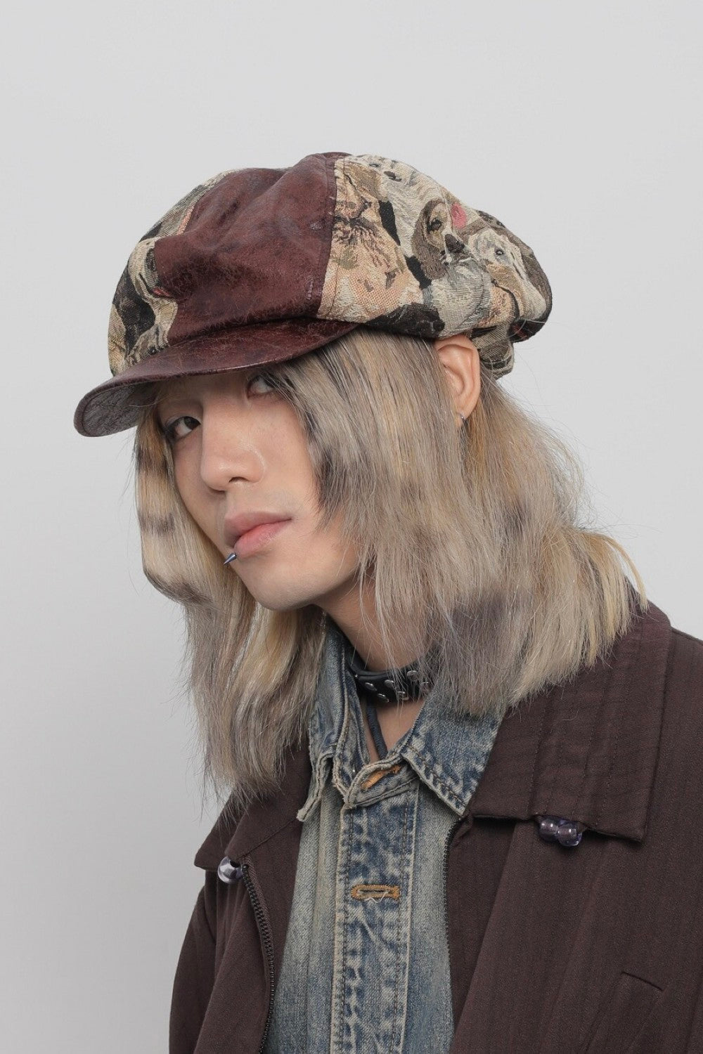 Embroidery Puppy Beret