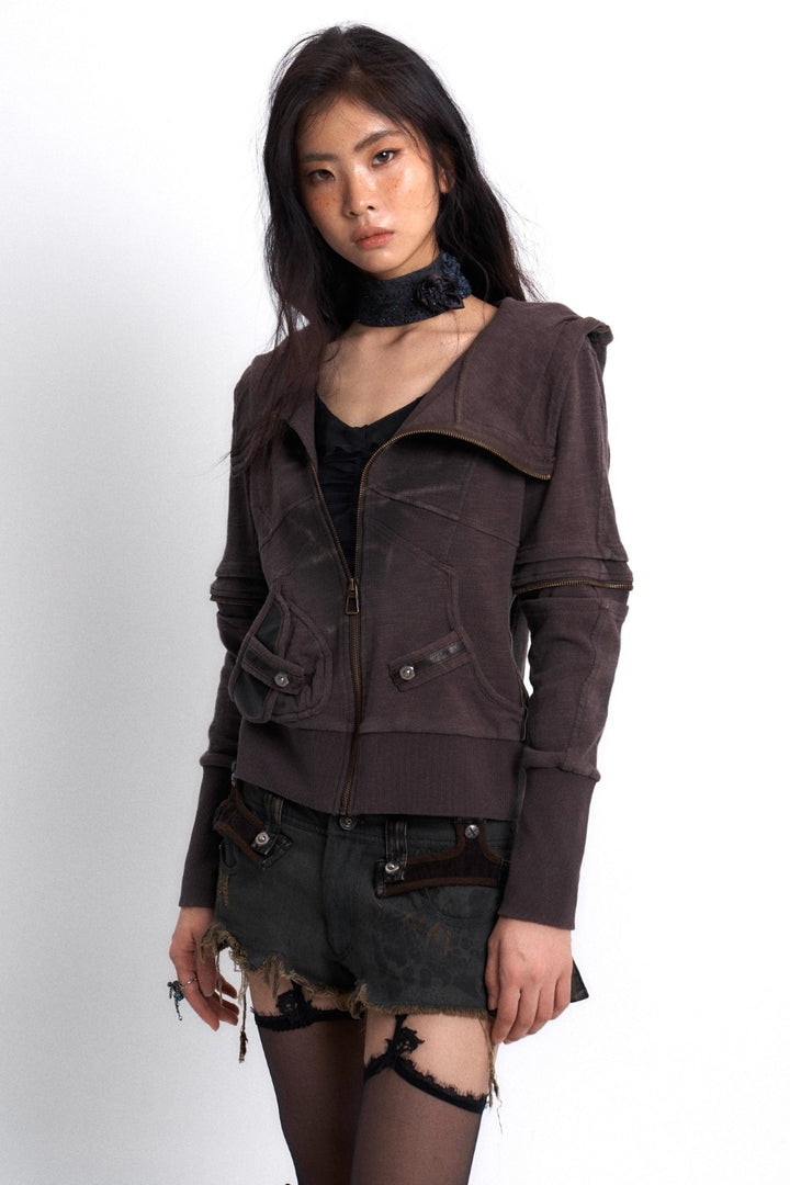 Slim Utility Hooded Jacket
