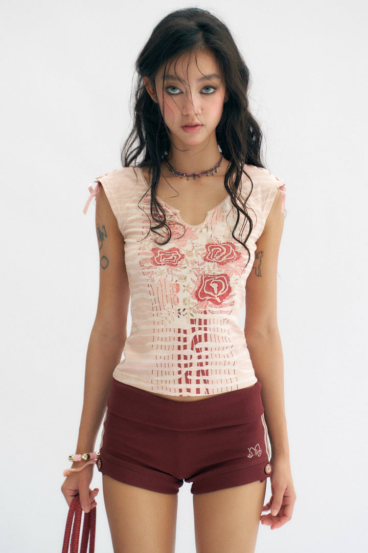 Rosy Bloom Top