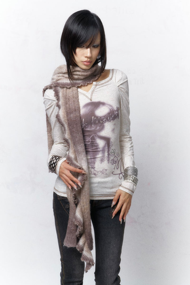 Retro Portrait Button Shirt