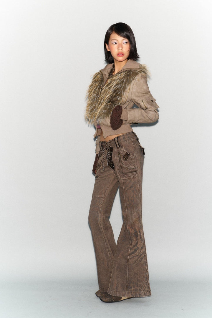 Fur Denim Jacket