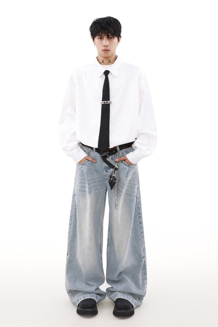 Oversized Classic Tie Shirt