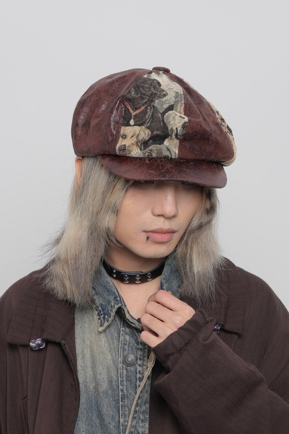 Embroidery Puppy Beret