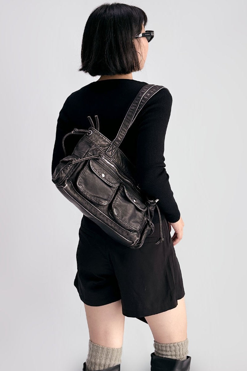 Aria Drawstring Shoulder Bag