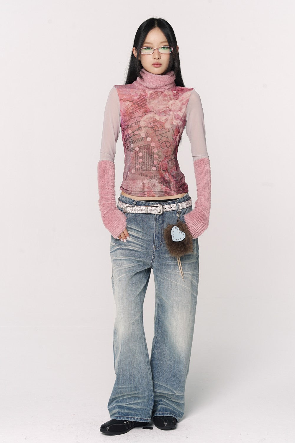 Livi Floral Turtleneck Top