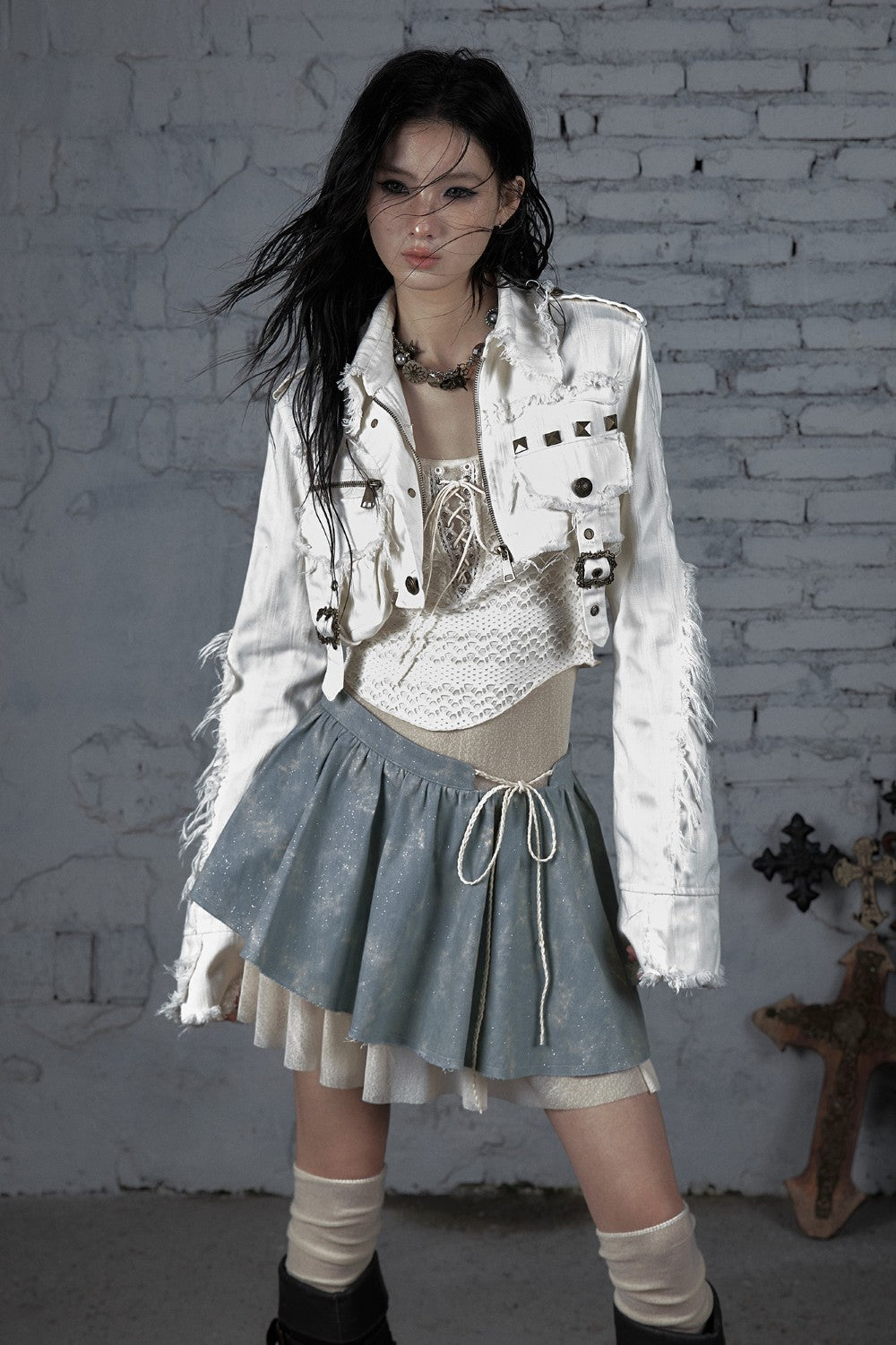Cropped Combat Jacket