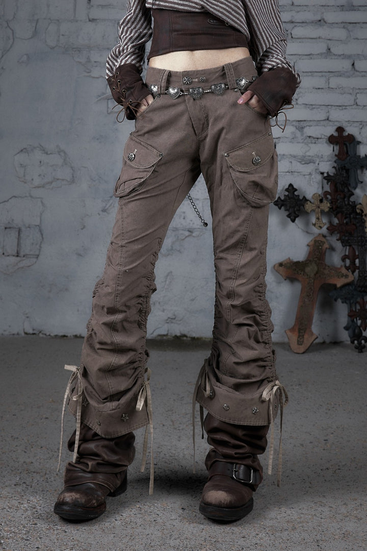 Ruched Cargo Pants