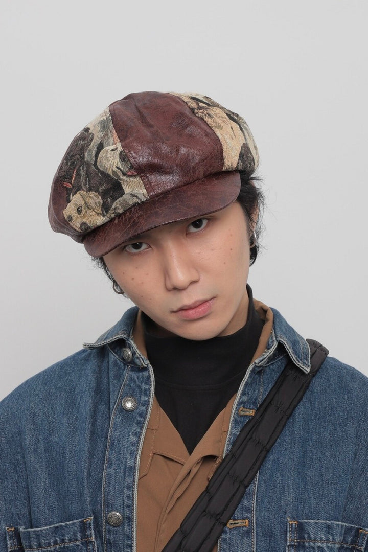 Embroidery Puppy Beret