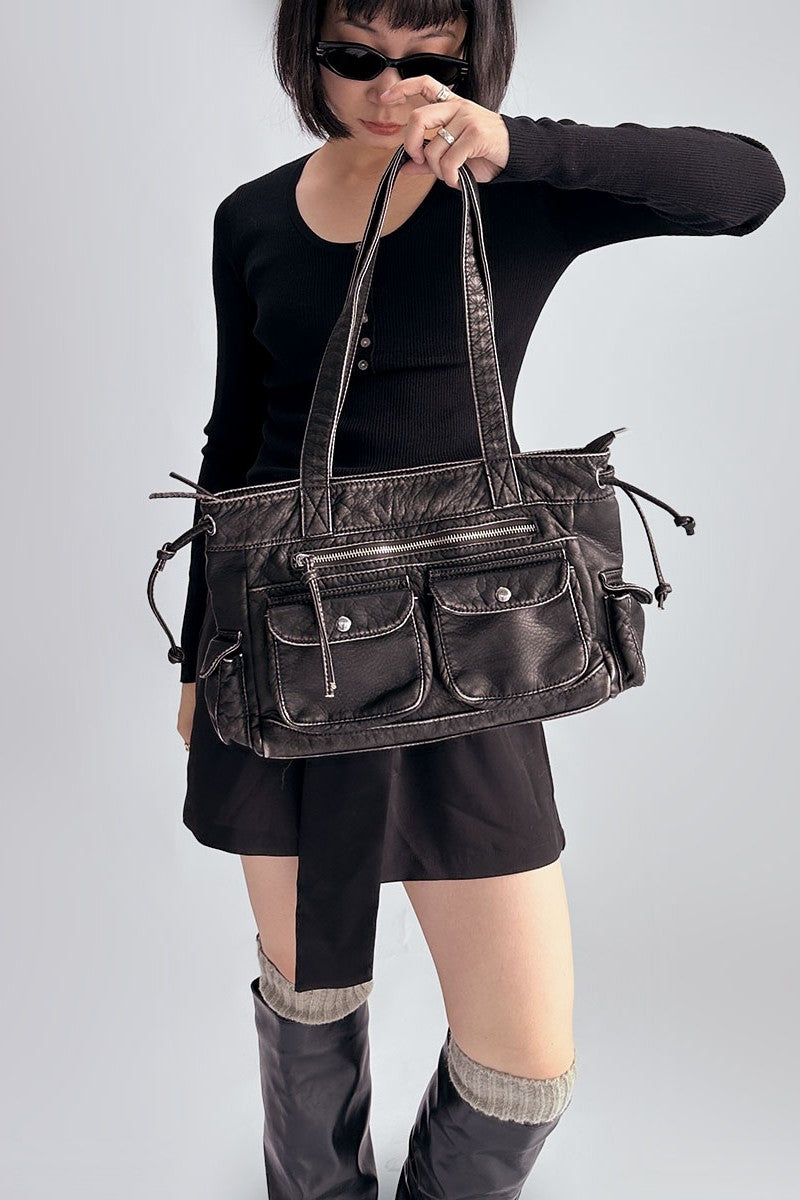 Aria Drawstring Shoulder Bag