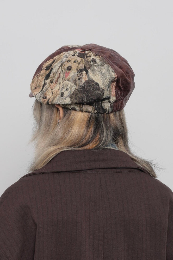 Embroidery Puppy Beret