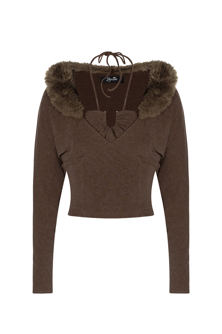 Miranda Fur Mocha Top