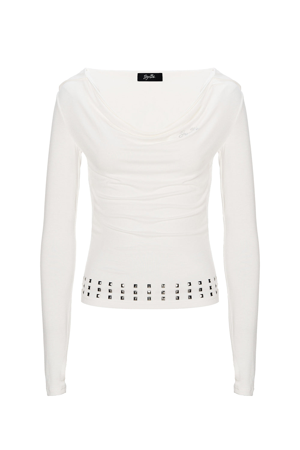 Hooded Stud Drape Shirt