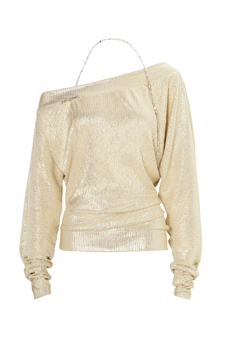 Champagne Lustre Top