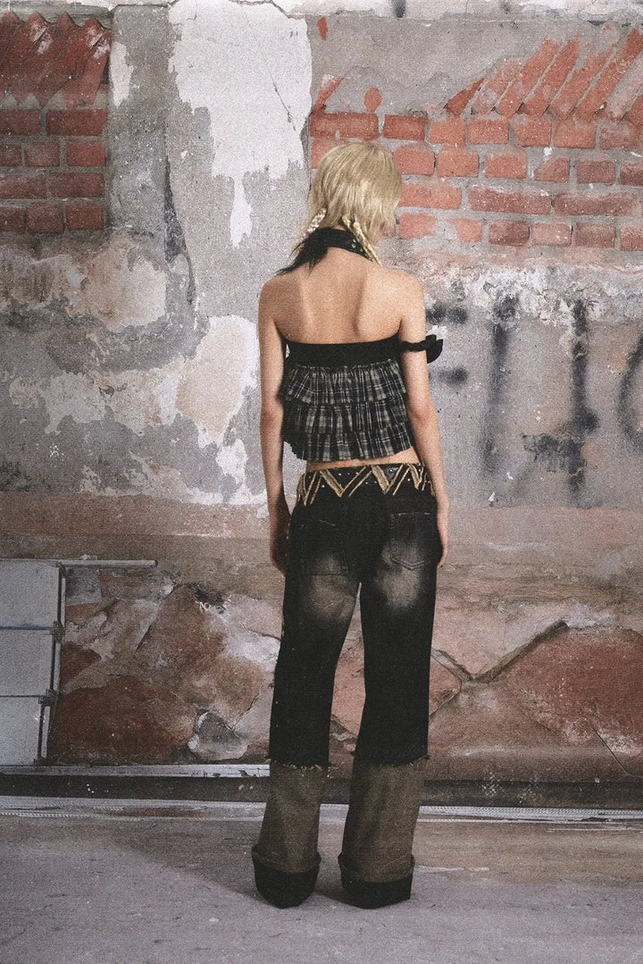 Versatile Plaid Top/Skirt