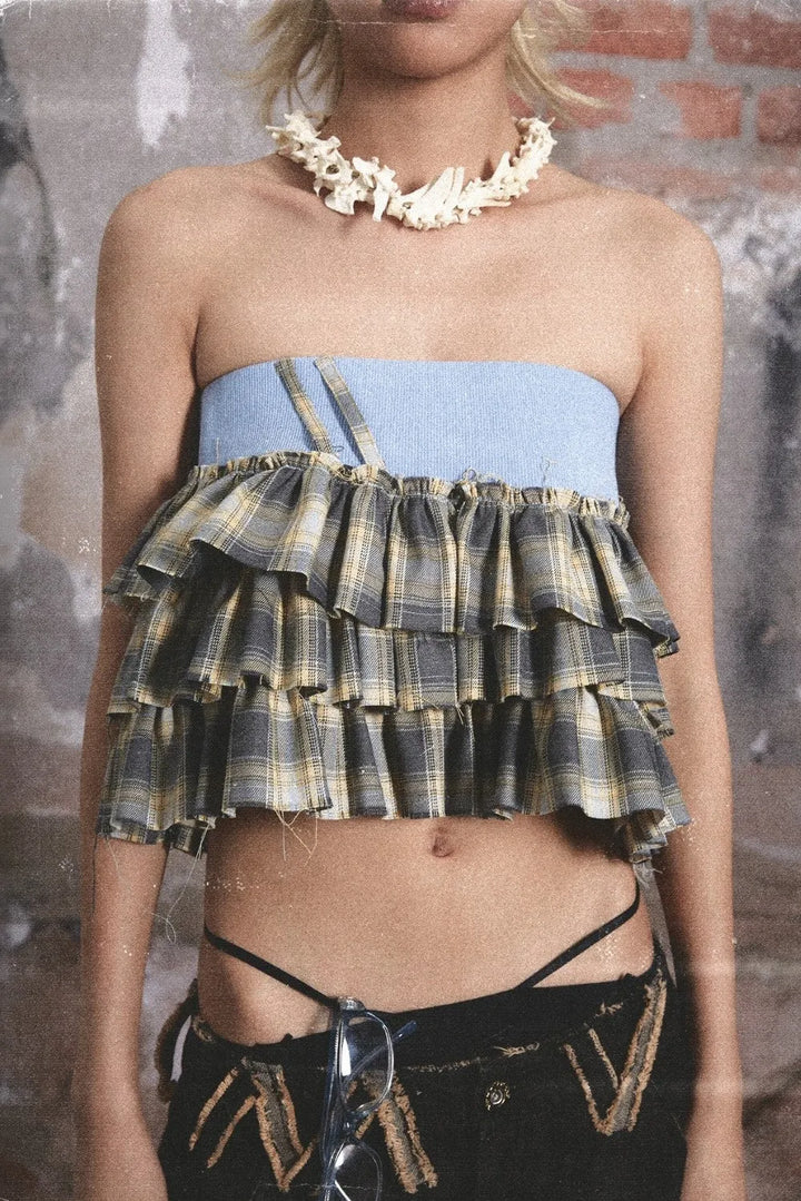 Versatile Plaid Top/Skirt