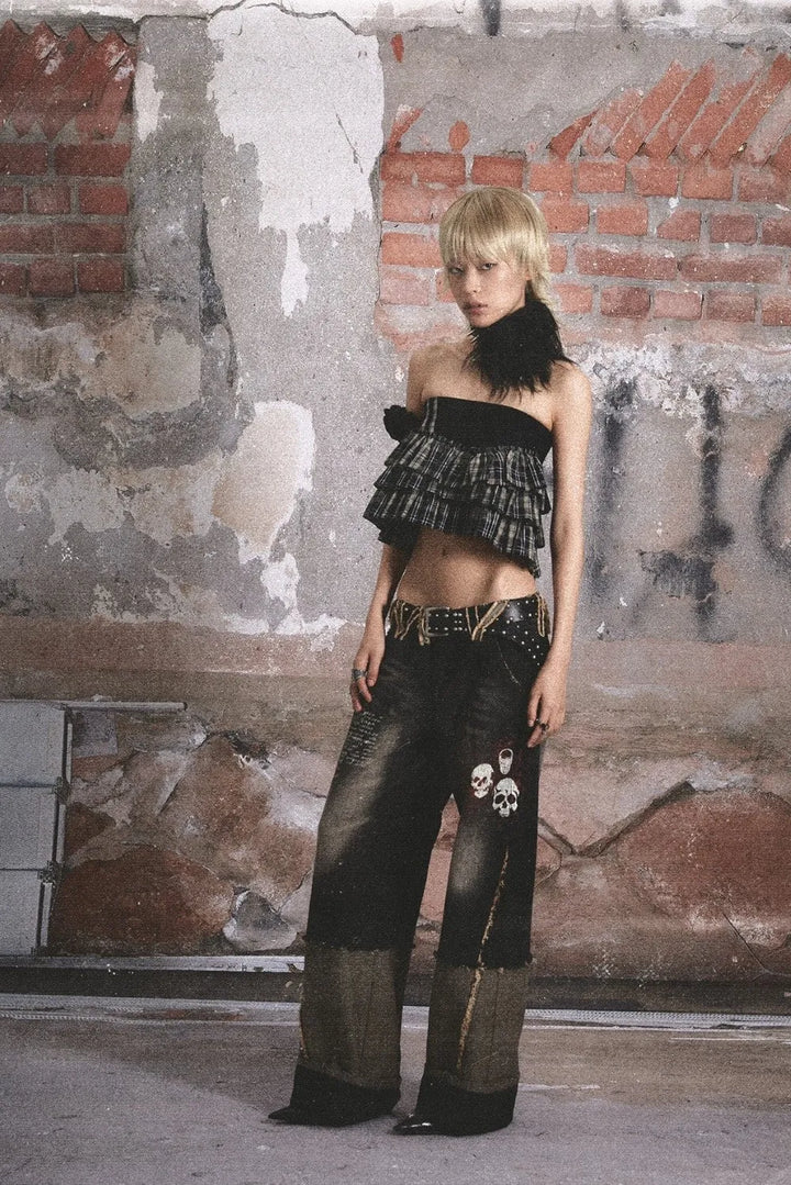 Versatile Plaid Top/Skirt