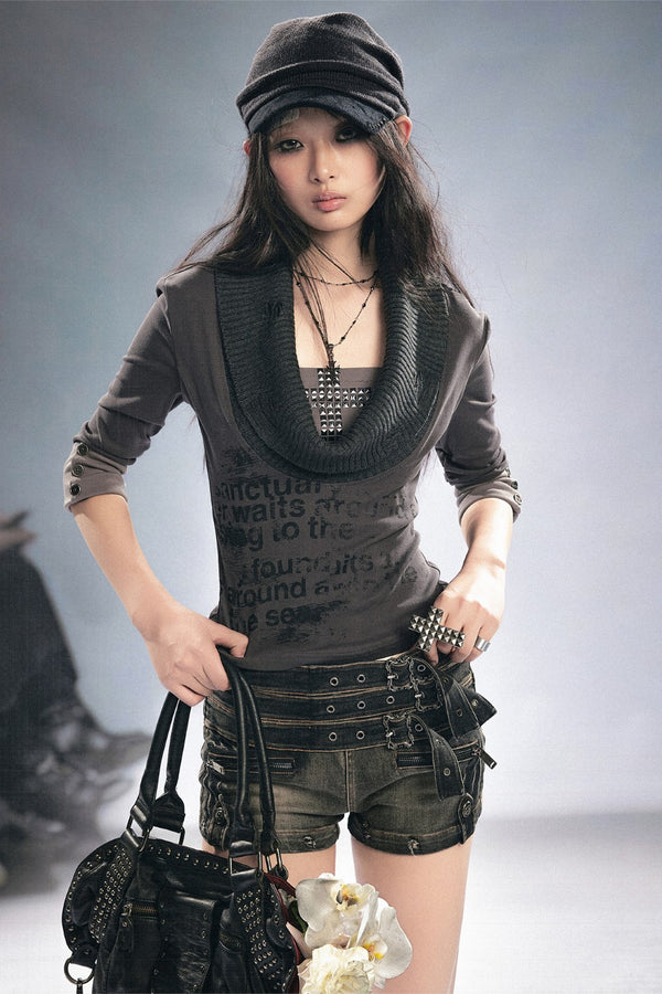 Gia Cowl Knit Top