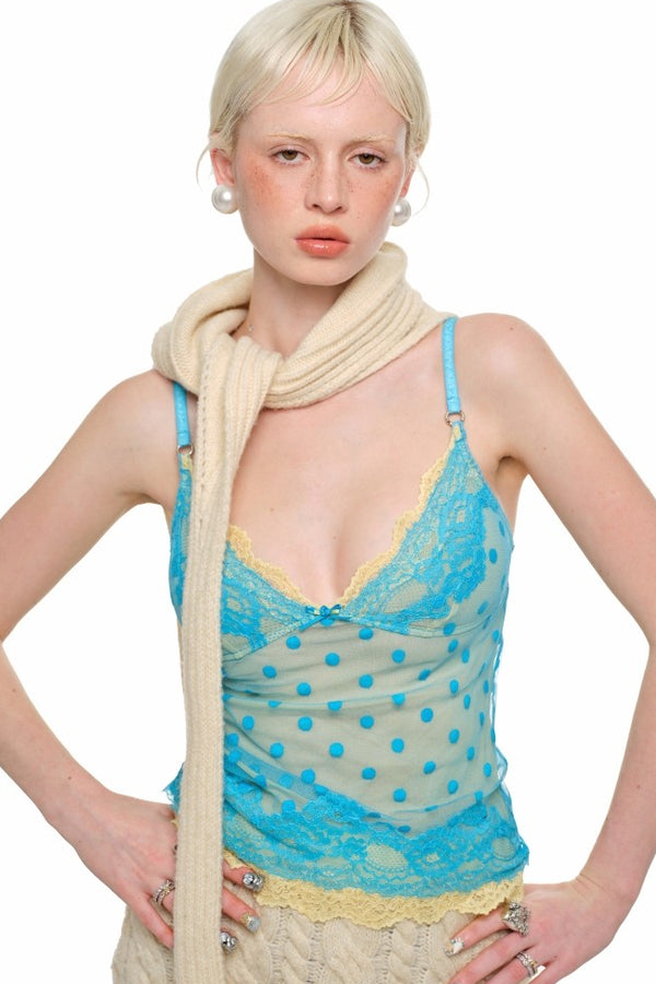 Layered Polka Lace Cami