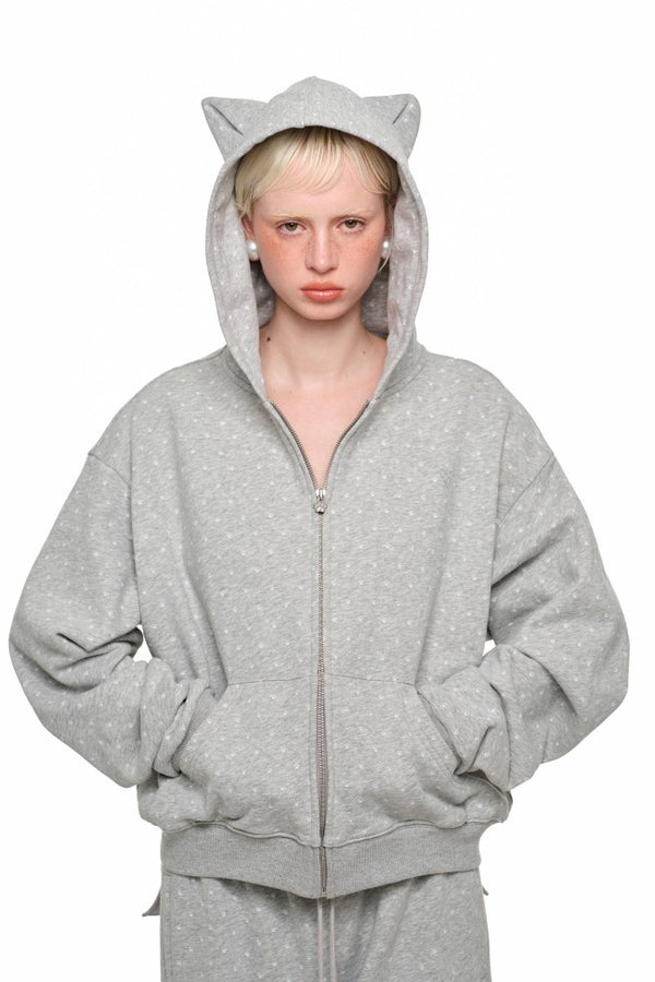 Cat Ear Polka Jacket