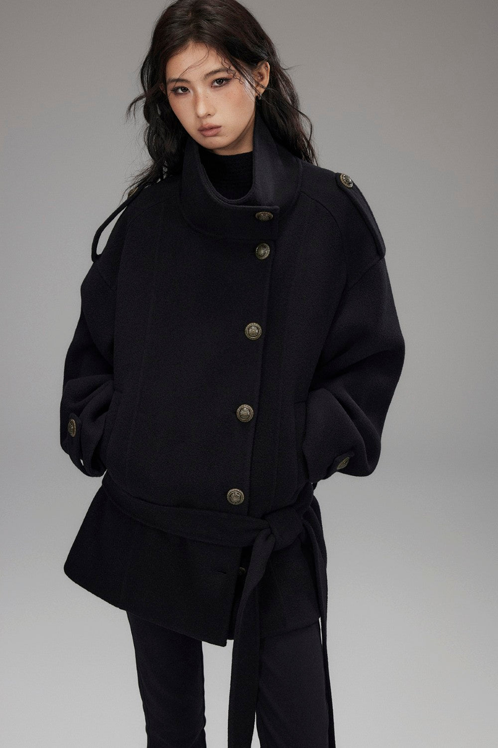 Clara Wool Belted Jacket – Pixie Rebels