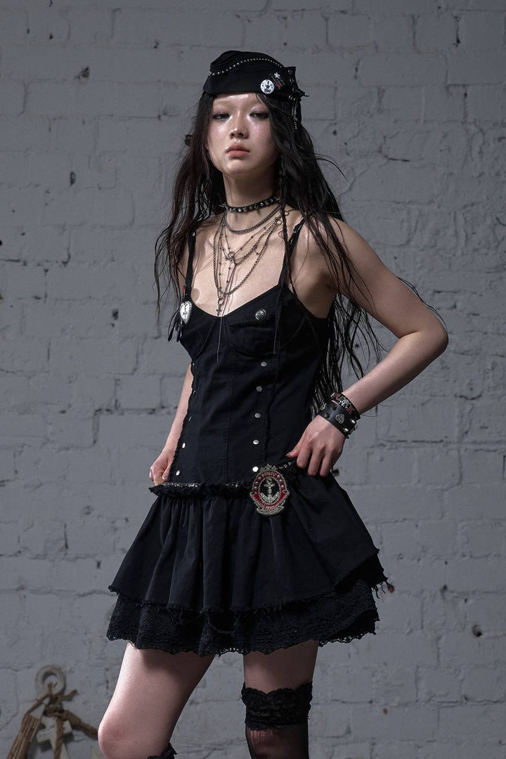 Laced Flare Dress