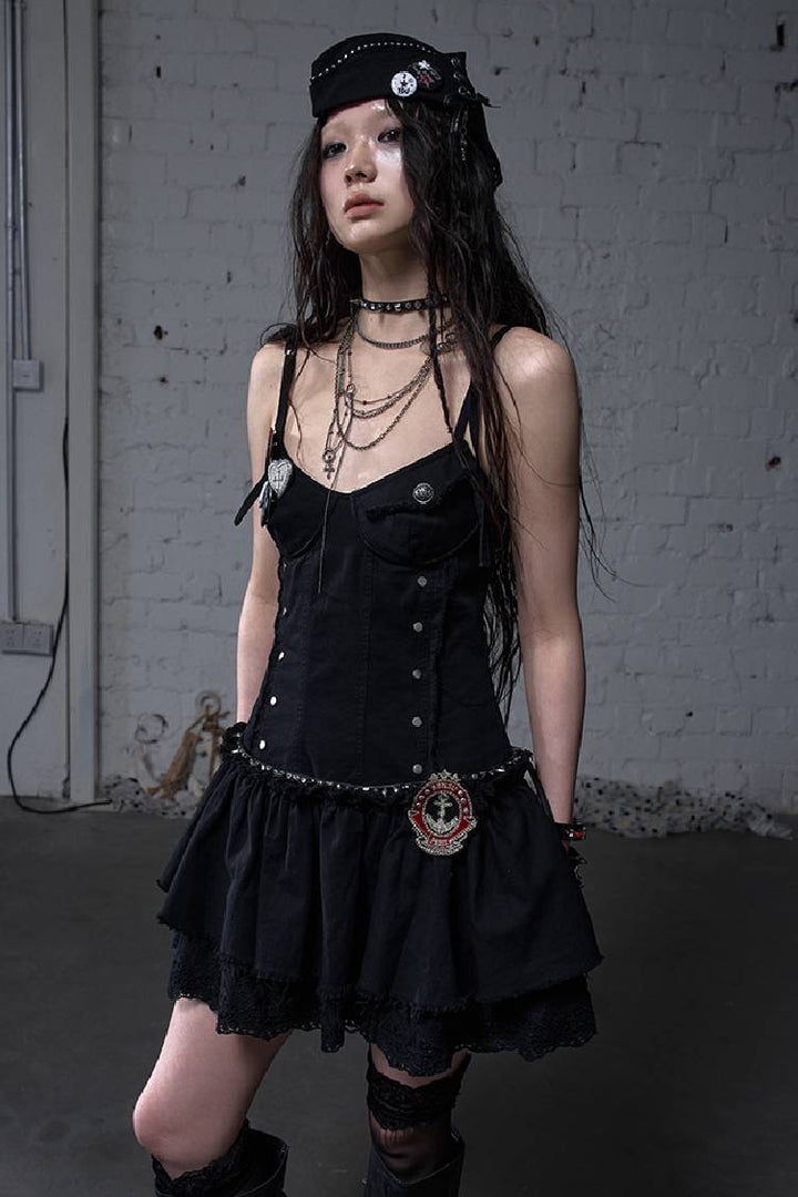 Laced Flare Dress