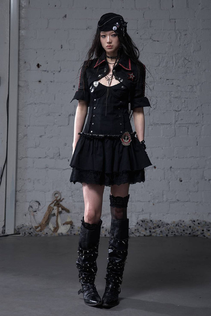 Laced Flare Dress