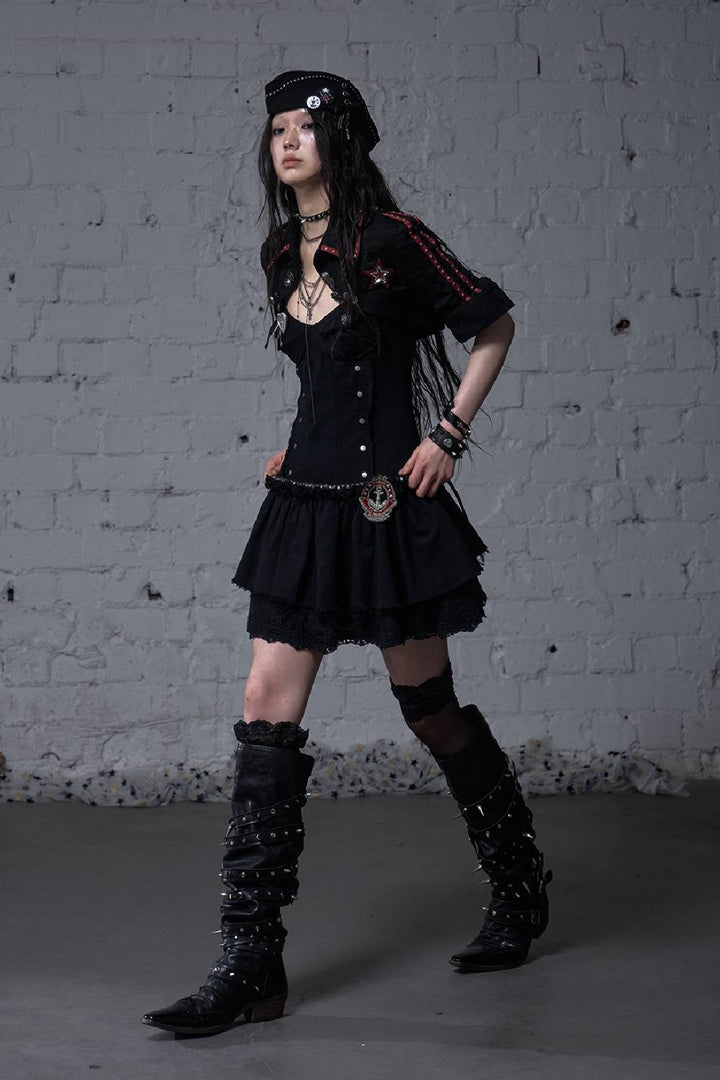 Laced Flare Dress