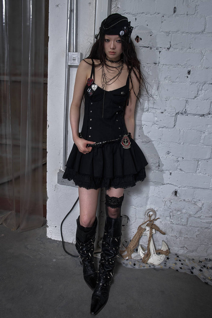 Laced Flare Dress