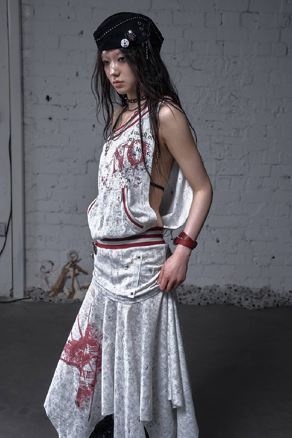 Washed Drape Dress