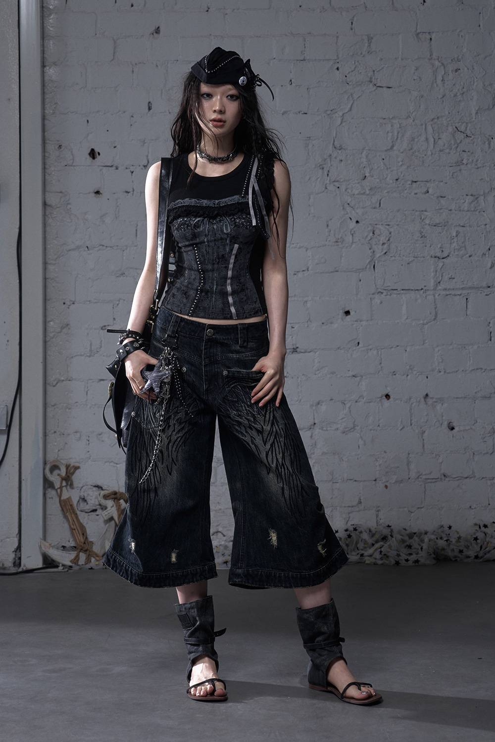 Faux Ribbon Vest