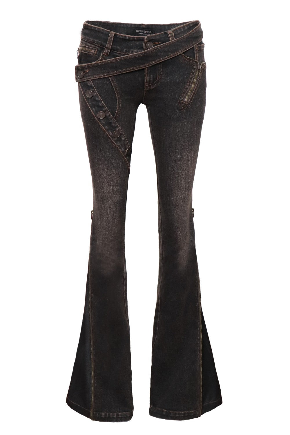 Crossbelt Low Waist Jeans