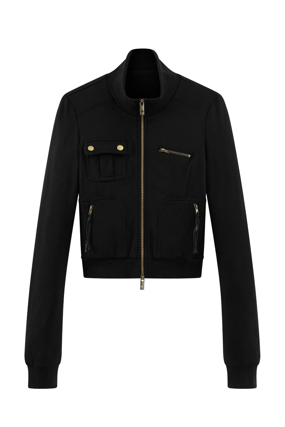 Talia Cropped Zip Sweatshirt