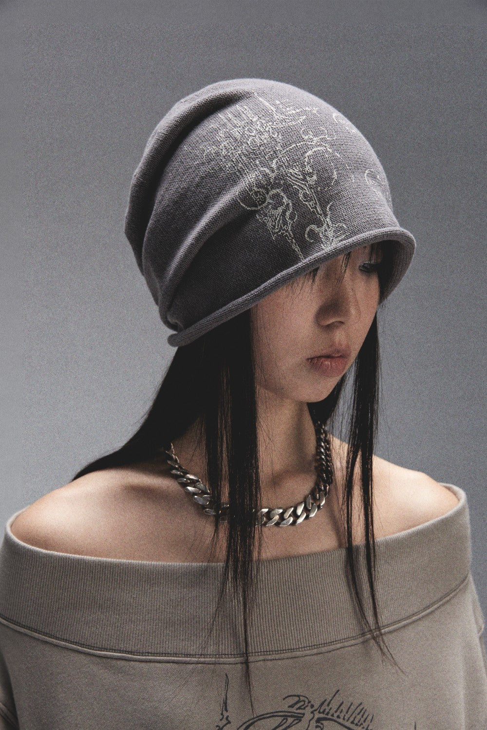 Graphic Print Beanie