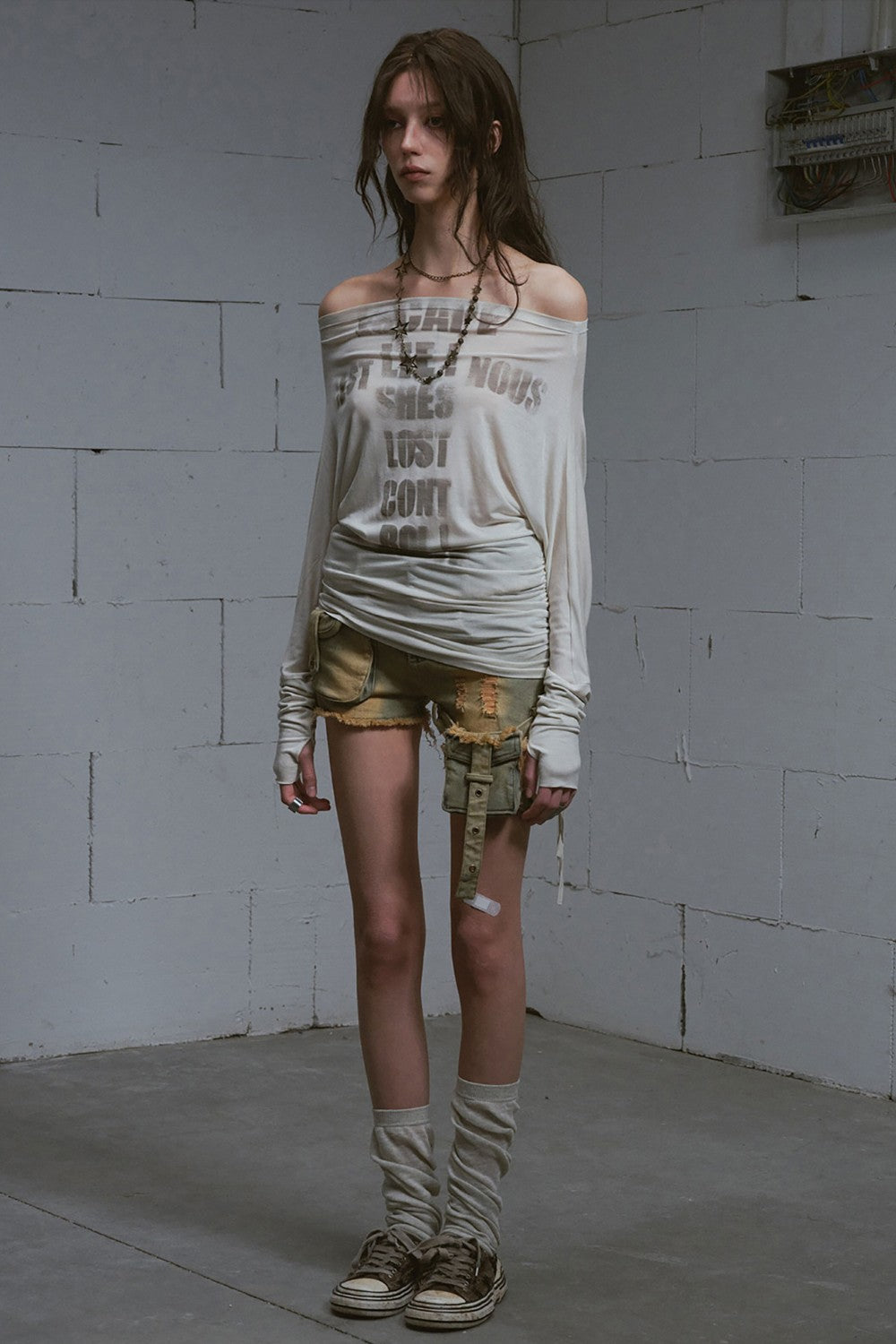 Distressed Utility Shorts