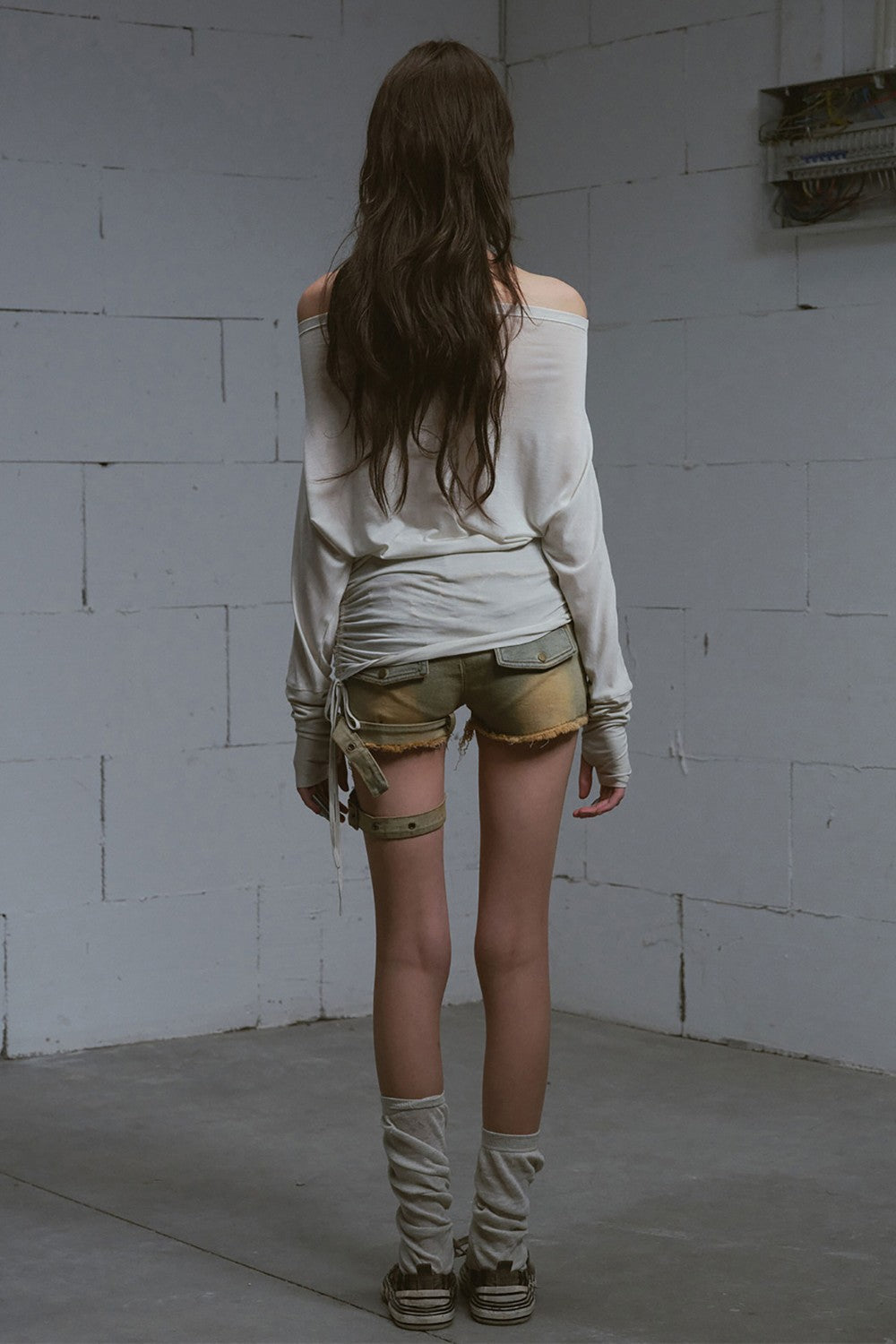 Distressed Utility Shorts