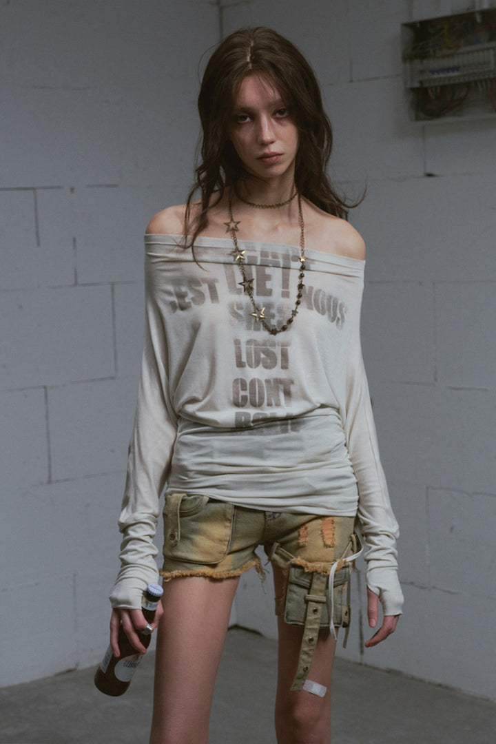 Distressed Utility Shorts