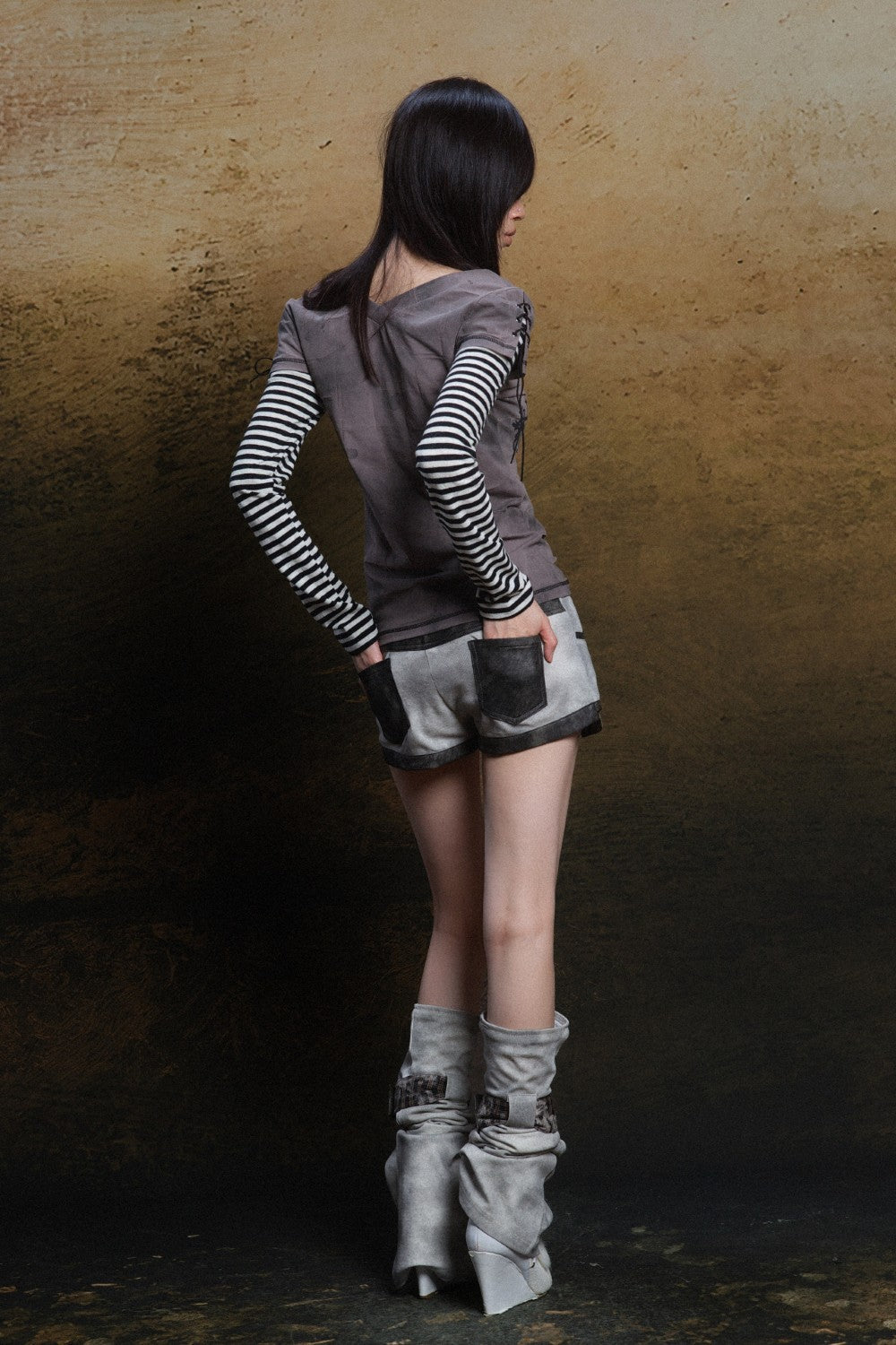 Crossprint Layered Shirt