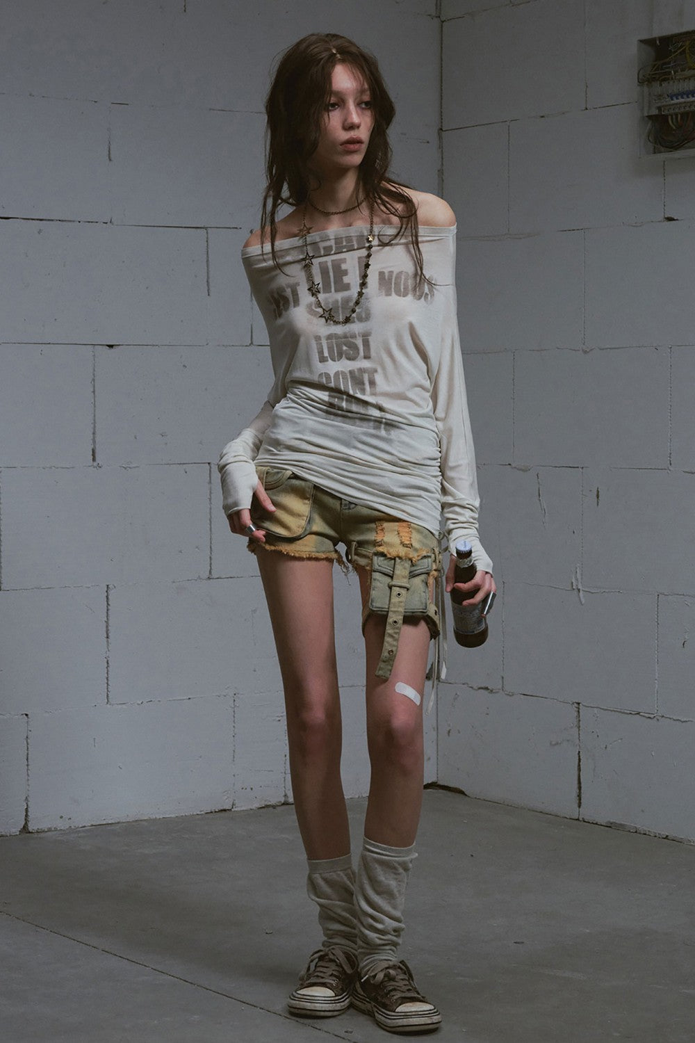 Distressed Utility Shorts