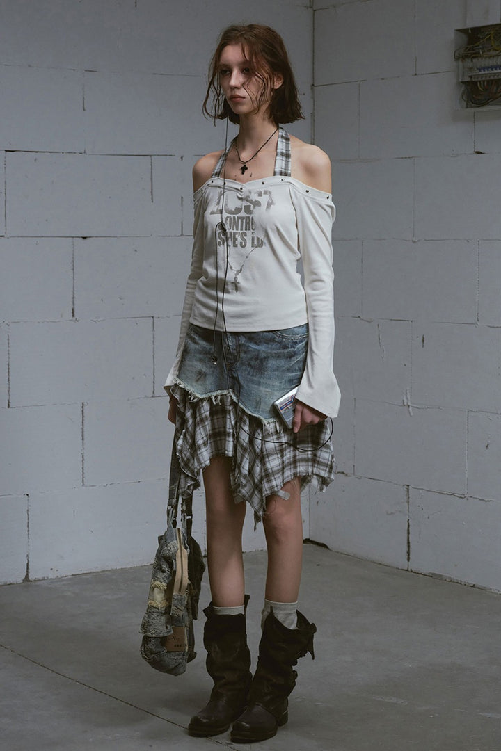 Flannel Layered Skirt