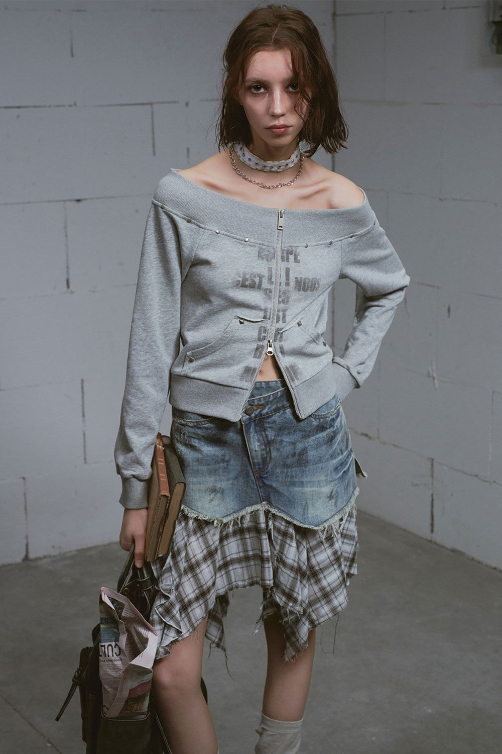 Flannel Layered Skirt