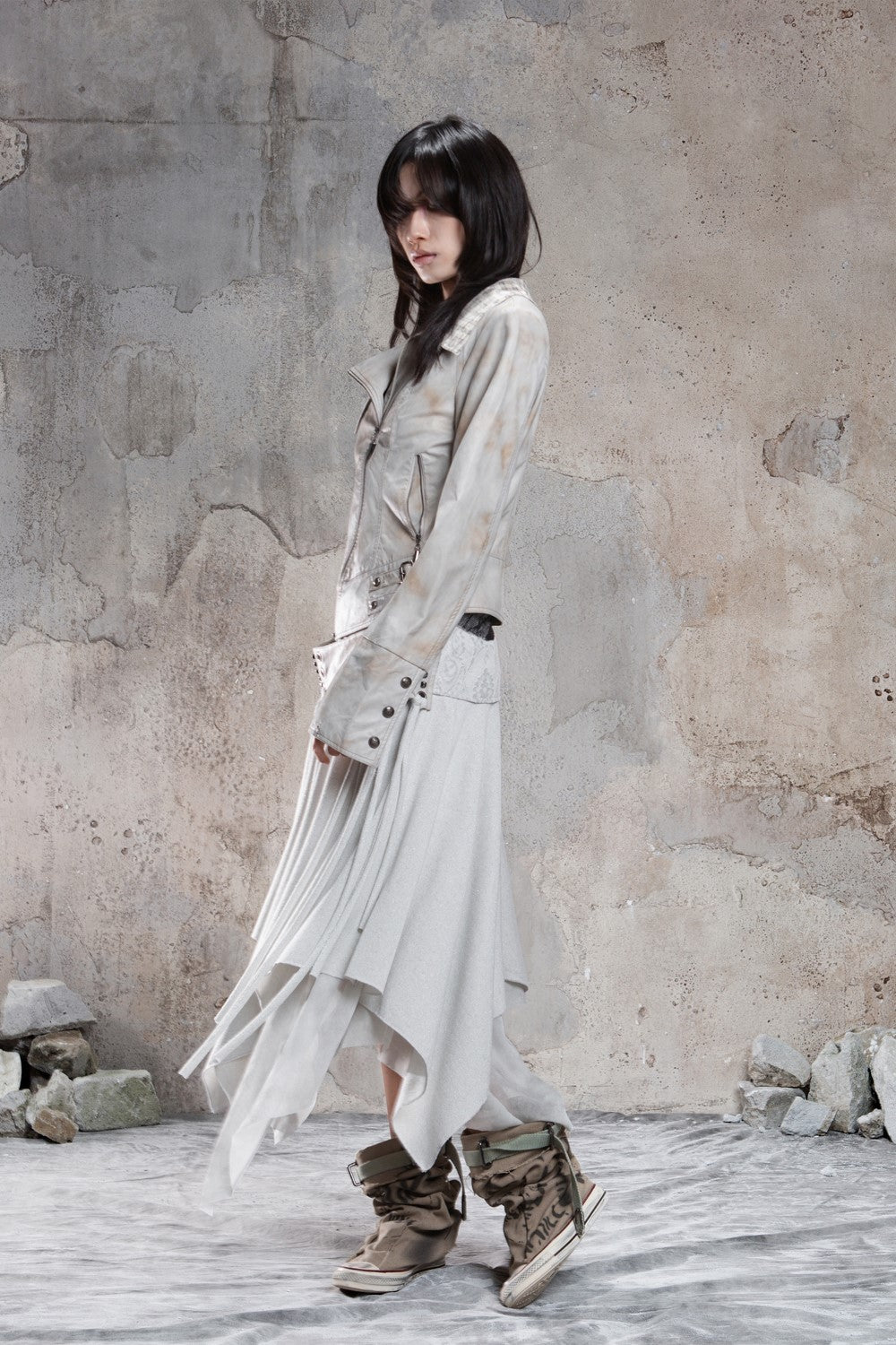 Silver Rift Layered Skirt