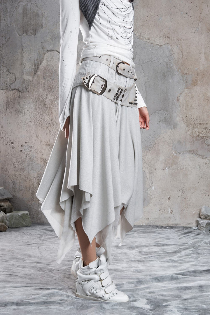 Silver Rift Layered Skirt