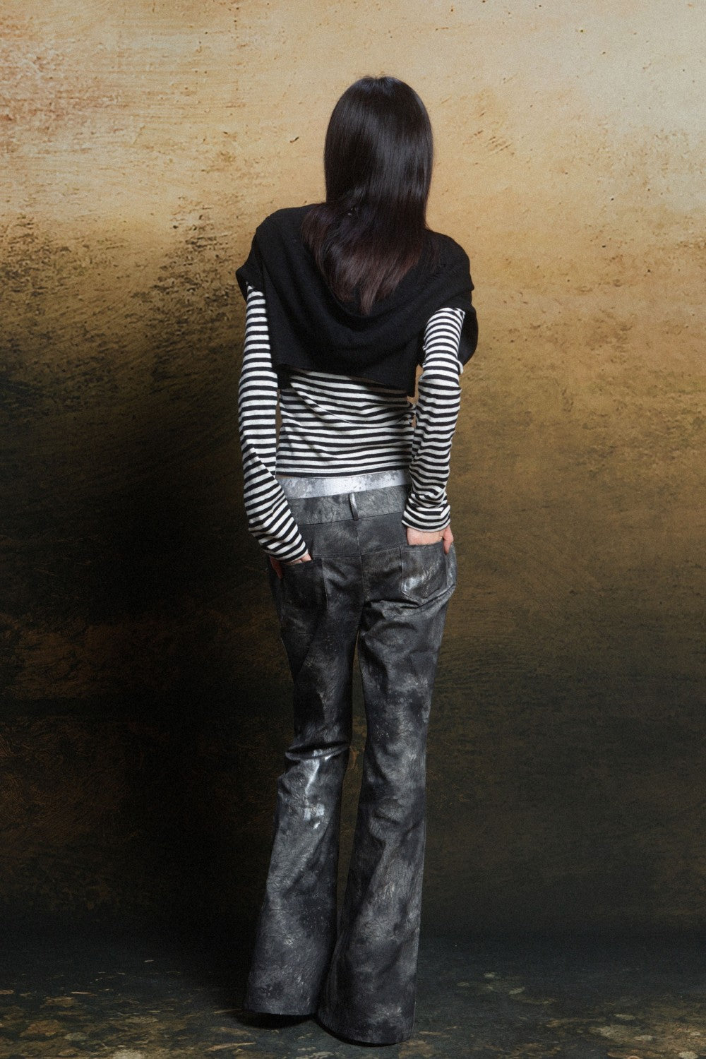 Striped Hooded Wings Jacket